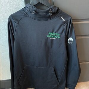 North Dakota hockey Athletic Hoodie with Mock Neck and Modern Style